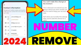 how to remove phone number on facebook locked account | facebook account locked how to unlock 2024 |