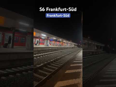 Frankfurt-Süd Einfahrt RB423/S6➡️Frankfurt-Süd🔄Friedberg(Hessen)#br423 #sbahn #shorts