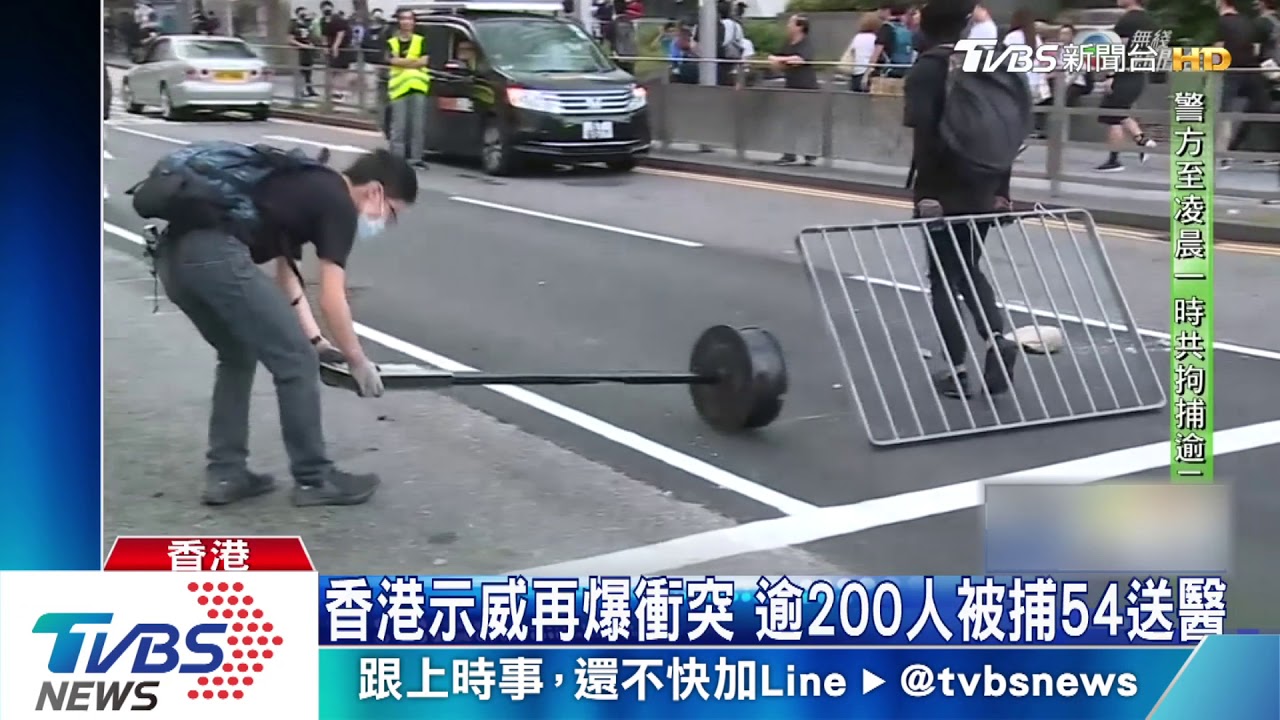 香港示威再爆衝突 逾200人被捕54送醫