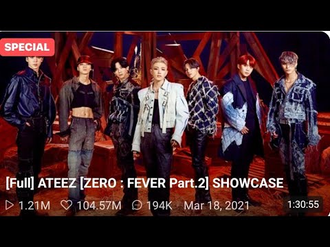 Ateez Vlive Eng Full Zero : Fever Part 2 showcase 3-18-2021