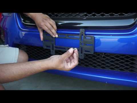 2015-17 Subaru WRX/STI front license plate clean installation: Part 2