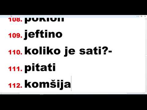 NEMAČKI 200 REČI BRZI TEST - PREVEDI PRE MENE