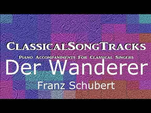 Der Wanderer - Franz Schubert - accompaniment - C# minor