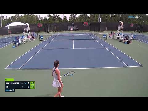 Sarah Pertsemlidis v Nina Ye - MIT v PP (match incomplete)