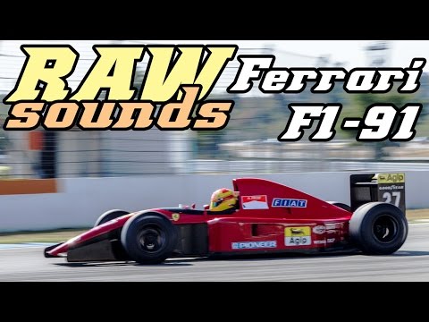 RAW sounds - Ferrari F1-91 643 at Hockenheimring