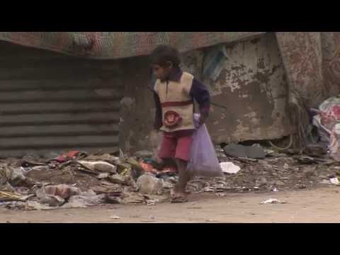 Orphaned and abandoned children on the streets of India