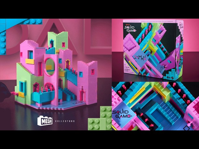 Vídeo relacionado con MEGA Squid Game La escalera Figura de acción, juego de construcción con 1707 Piezas, figura articulada con movimiento, para coleccionistas, HYL45