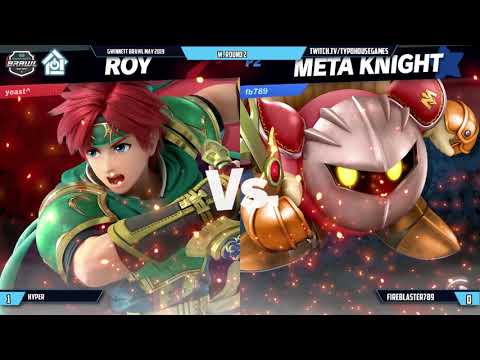Gwinnett Brawl June 2019 - Hyper(Roy) VS FireBlaster789(MetaKnight) - W. Round 2