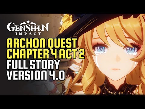 Archon Quest Chapter IV: Act II Full Story HD | As Light Rain Falls Without Reason | Genshin Impact