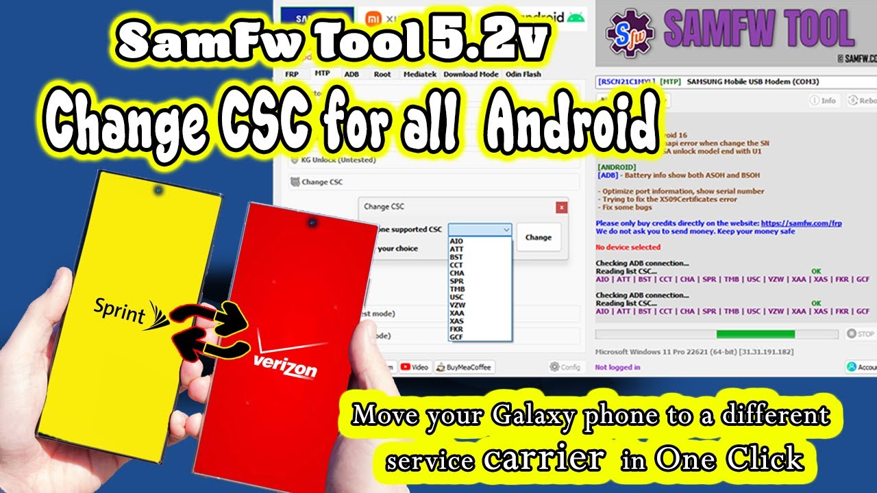 🔥 حلول سامسونج النهائية: تحديث SAMFW 5.2+ تحويل CSC (شرح عربي وإنجليزي) Samsung Solutions