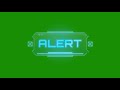 Alert Animation Green Screen(FREE TO USE)