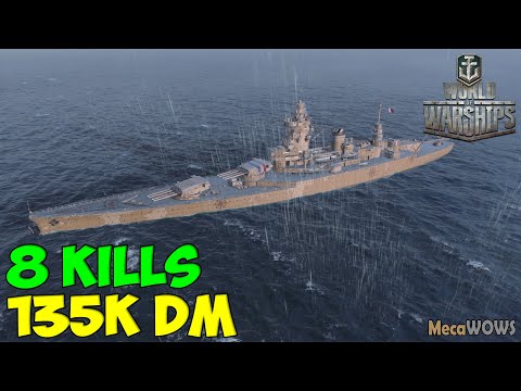 World of WarShips | Felix Schultz | 8 KILLS | 135K Damage - Replay Gameplay 4K 60 fps