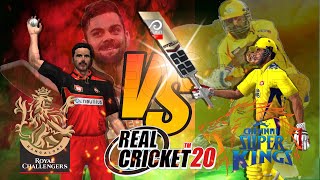 RCB vs CSK Royal Challengers Bangalore vs Chennai Super Kings | IPL Match Highlights Real Cricket 20
