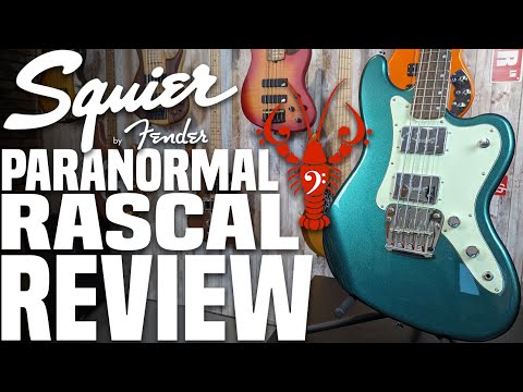 2023 Squier Paranormal Rascal Bass HH, Metallic Black with Hipshot lightweight tuners, gigbag image 13
