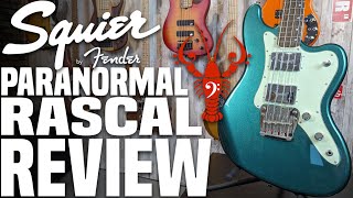 Video thumbnail for Squier Paranormal Rascal Bass - Ridiculous Retro Vintage Tone Machine! - LowEndLobster Review by LowEndLobster