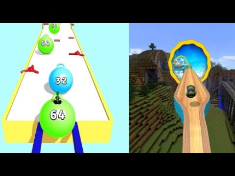 Yoga Ball Run vs Going Balls: Sandwich Runner, Juice Run, Ball Run 2048, Tall Man Run 54634