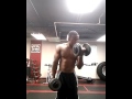 Stand up curls of 40lbs 20 reps