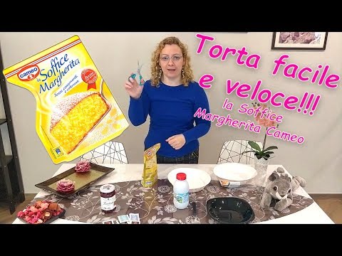 Torta Margherita Cameo facile e veloce farcita, a basso contenuto di nichel