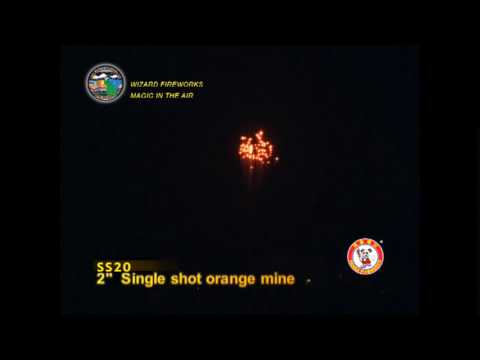 SS20 - 2 INCH SINGLE SHOT - WIZARD FIREWORKS