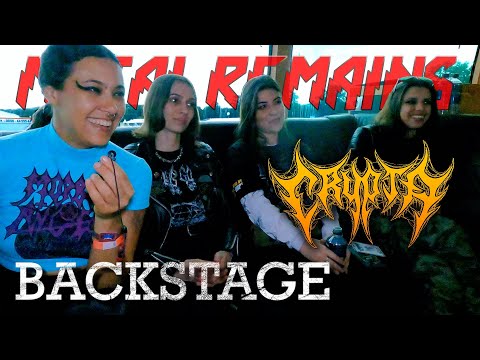 Interview with Fernanda, Luana, Jessica and Tainá from Crypta 🇧🇷 at Wacken 2022 [Backstage]