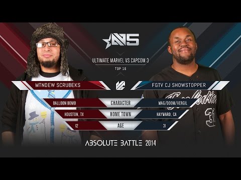 Absolute Battle 5 - UMvC3 - MTNDEW Scrubeks vs FGTV CJ Showstopper