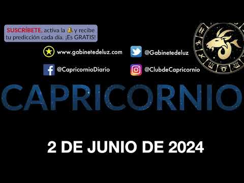 Horóscopo Diario - Capricornio - 2 de Junio de 2024.