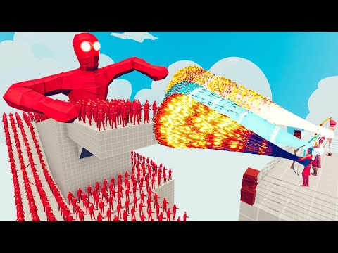 100x FIRE MUMMY + 2x GIANT vs 3x EVERY GOD - Totally Accurate Battle Simulator TABS