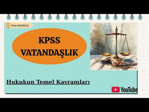 KPSS Vatandaşlık 2026 | Temel Hukuk Konu Anlatımı | En Kolay Yoldan Öğren!