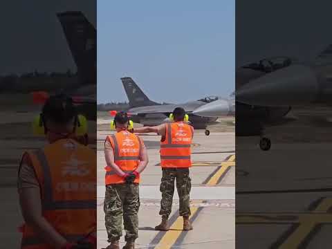 Los F-16 en Las Higueras, Córdoba.-
