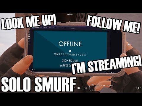 Solo Smurf: Shameless Plugging - Rainbow Six Siege (White Noise)