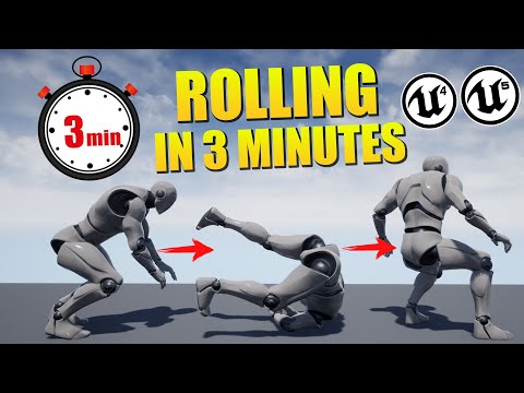 Unreal Engine - Make Your Character Roll in 3 Minutes (Tutorial)