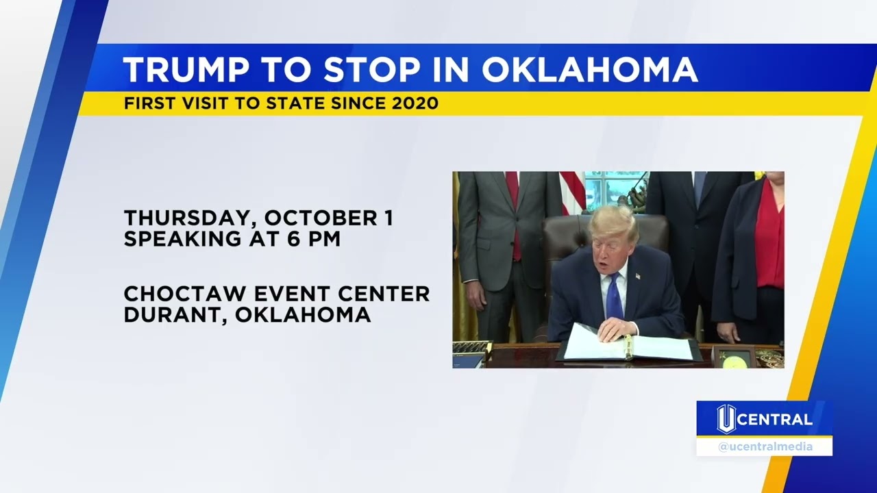 President Trump To Visit Oklahoma for Midterm Rally