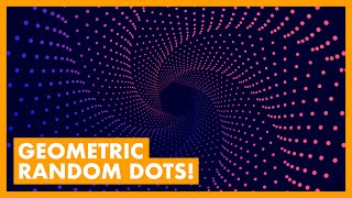 Geometric shape dot artwork in Adobe Illustrator (AMAZING TRICK!)