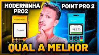 Qual a MELHOR MÁQUINA de Cartão em 2024? Moderninha PRO 2 ou Point PRO 2 - Comparativo COMPLETO