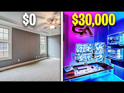 I Built My Ultimate DREAM Gaming Room ($30,000)