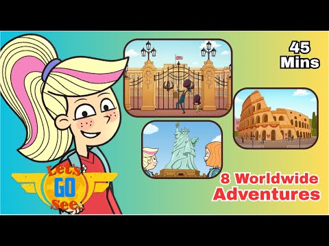 🗺️ Explore Buckingham Palace 🇬🇧 | ✈️ Let's Go See Full Episodes Compilation 👨‍✈️ - Kingdom Kids Zone, Little Learners - Let's Go See