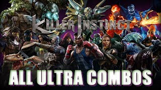 Killer Instinct All Ultra Combos Season 1 2 and 3 Plus Bonus Characters