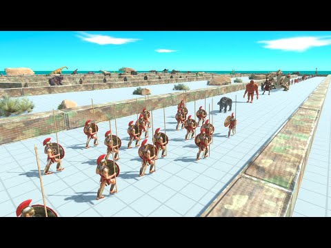 300 Spartan Warriors Death Run - Animal Revolt Battle Simulator