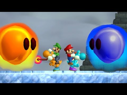 Newer Super Mario Bros Wii - All Bosses (2 Player)