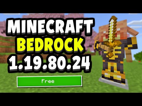 FINAL 1.19 BETA? Minecraft Bedrock Edition 1.19.80.24 Beta (FREE Skin Pack)
