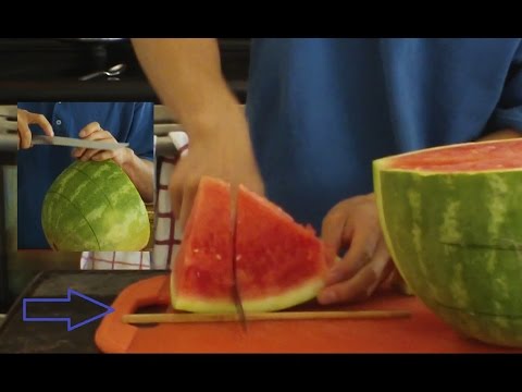 2 Ways To Eliminate Juice on Your Face-How to Cut & Eat Watermelon & Still Be Clean