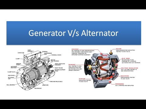 Difference between alternator and generator