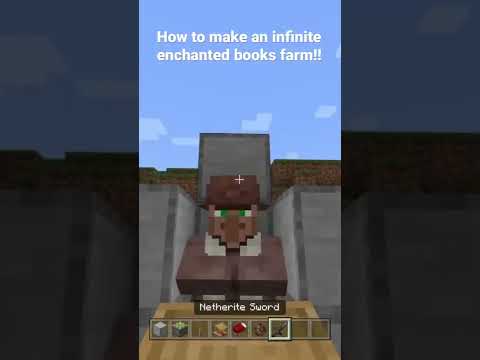 How to make an infinite enchanted books farm in Minecraft Bedrock!