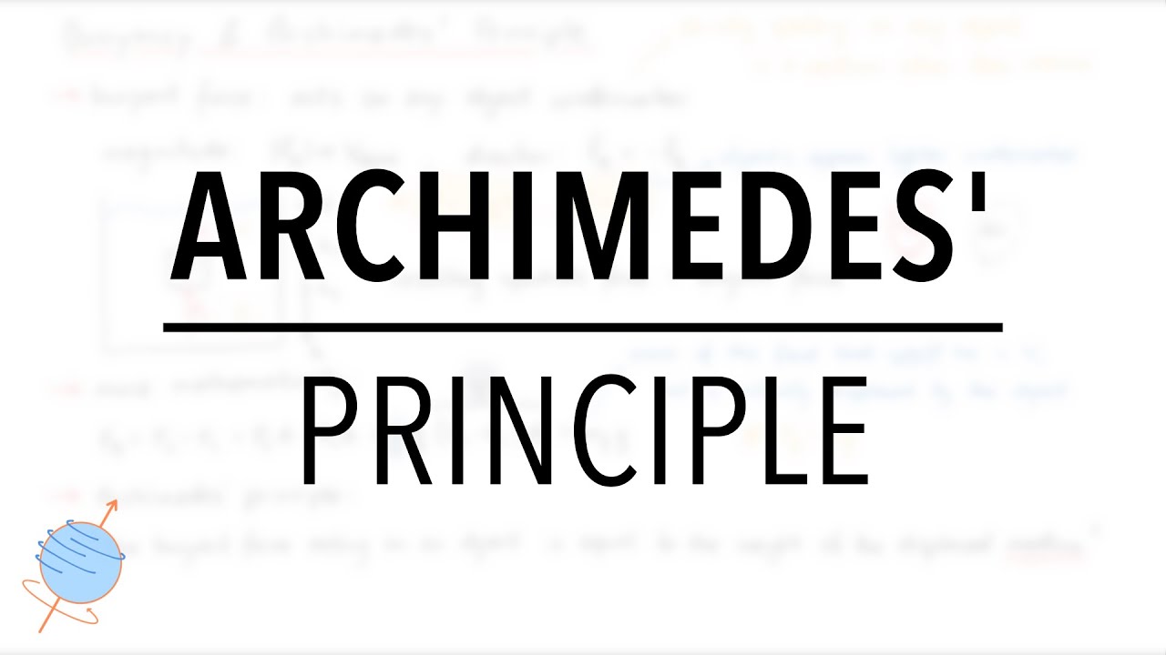 Buoyancy and Archimedes' Principle | Fluid Mechanics