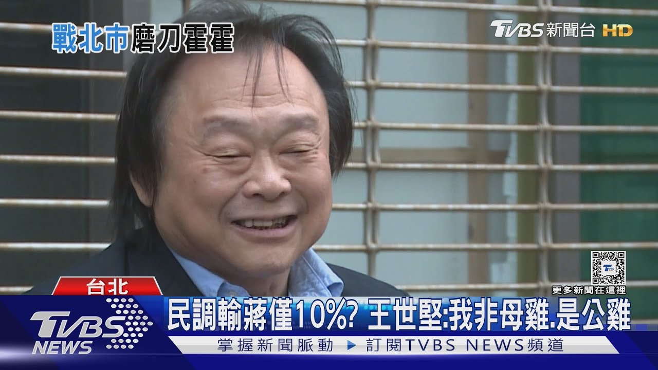 民調輸蔣僅10%?王世堅:我非母雞、是公雞