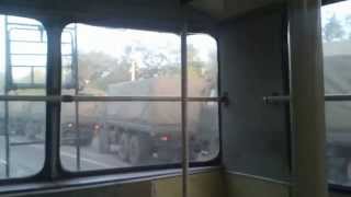 preview picture of video '02.09.14 Колона российской военной техники возле Краснодона с Луганска'