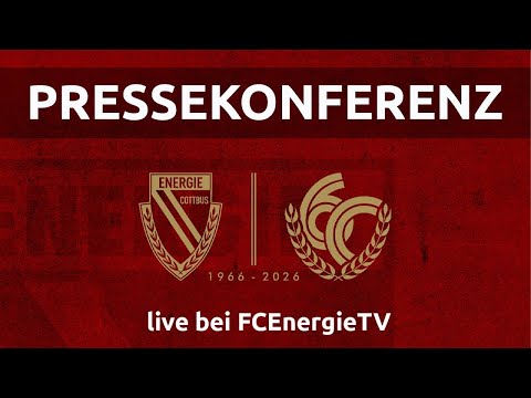 Pressekonferenz nach der Drittligapartie \\ FC Energie Cottbus vs. SC Verl