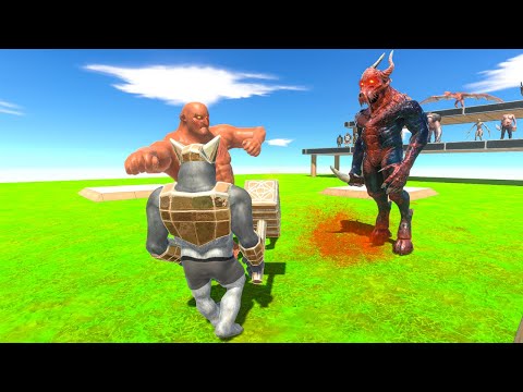 1v1v1 MUTANT PRIMATES vs INFERNALS vs FANTASY ARBS - Animal Revolt Battle Simulator