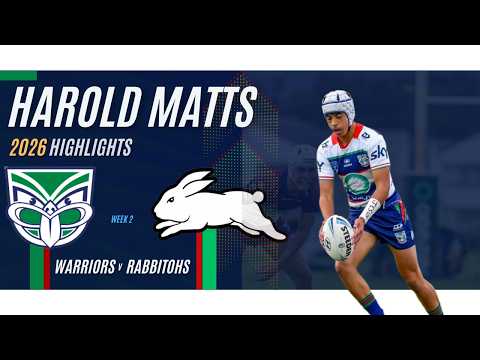 Warriors v Rabbitohs | Harold Matts 2026 | Rd 2 HIGHLIGHTS