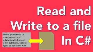 C# Read and Write to a Text File